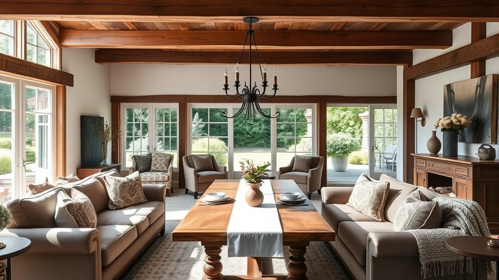 elegant rustic vintage accents