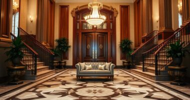 elegant welcoming entrance design