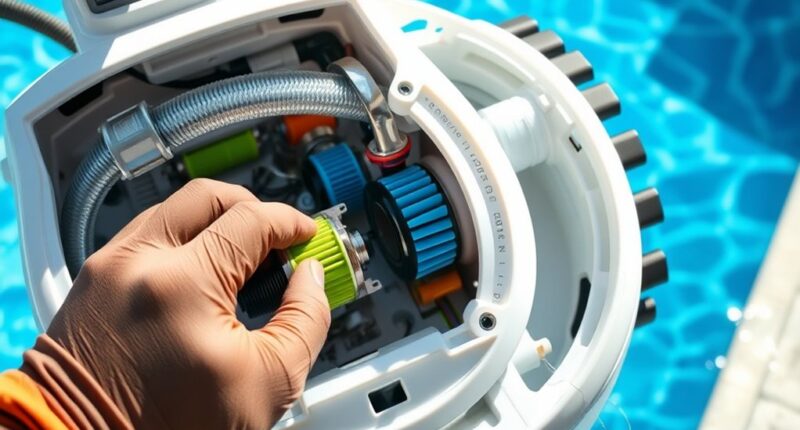 fixing pressure pool cleaner