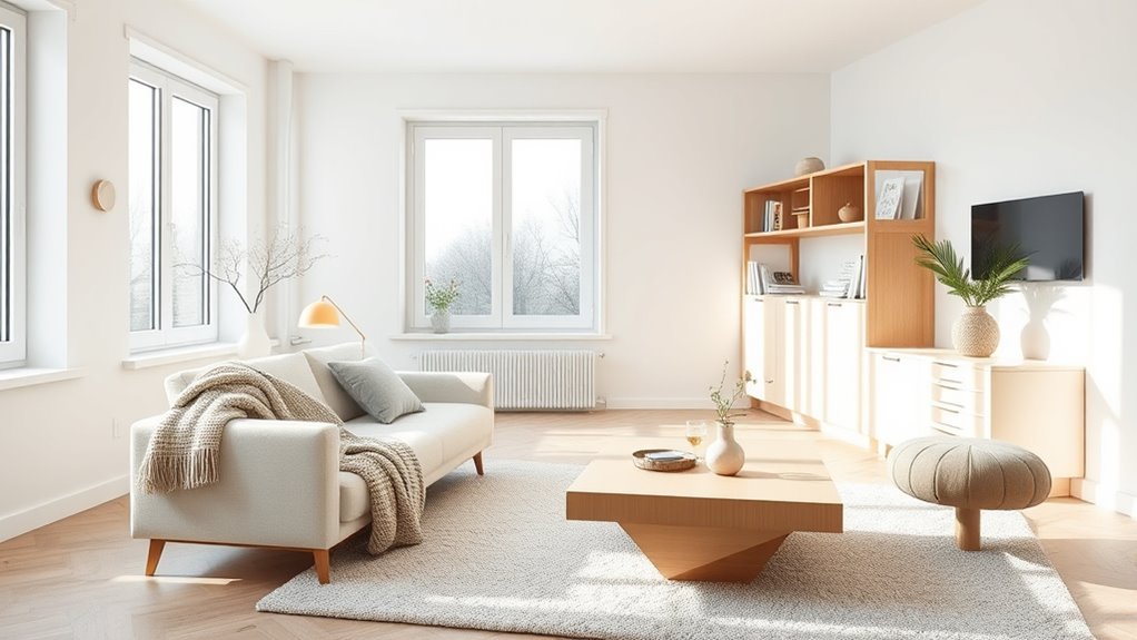 functional minimalist space design