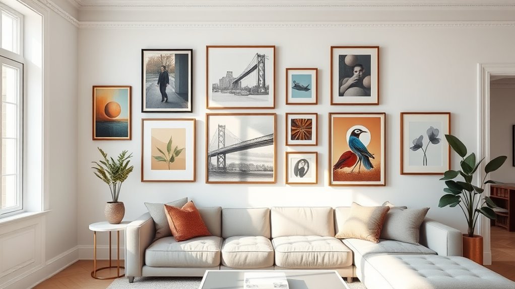 hang art at eye level