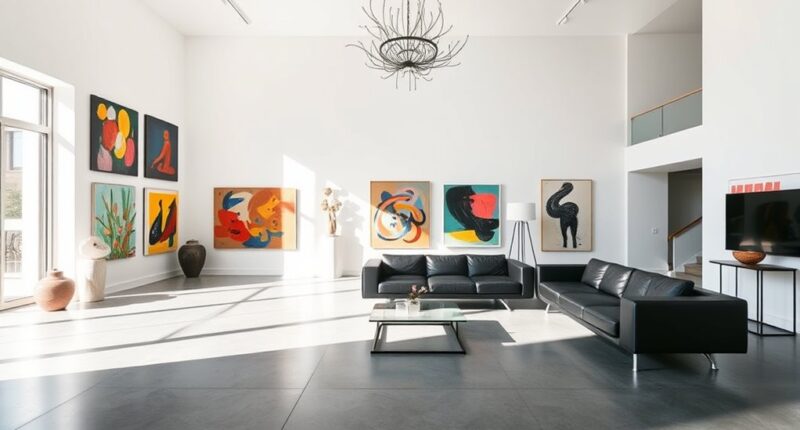 homes as art galleries