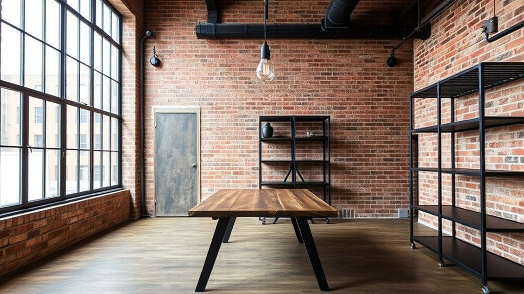 industrial loft decor accents