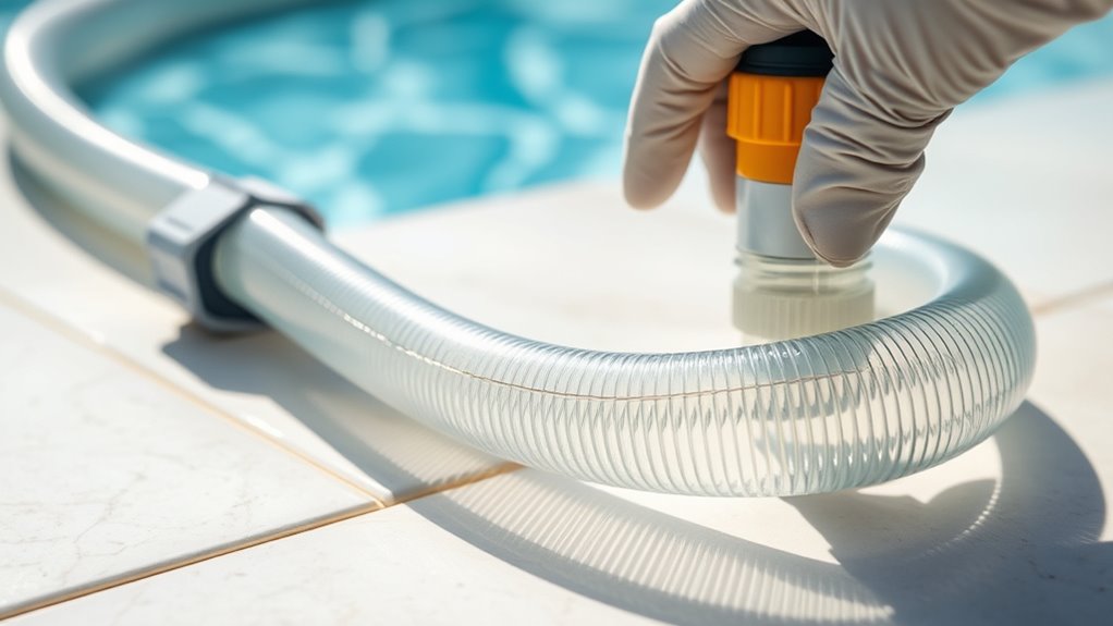 inspect hoses for damage