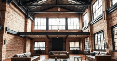 loft inspired sophisticated industrial design