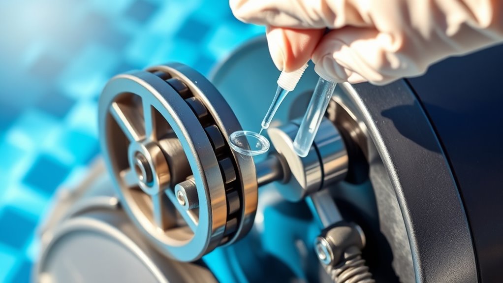 lubricate moving parts regularly