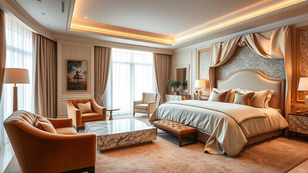 luxurious cozy sleep environment