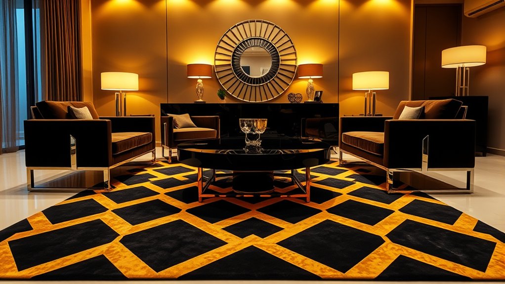 luxurious geometric modern decor