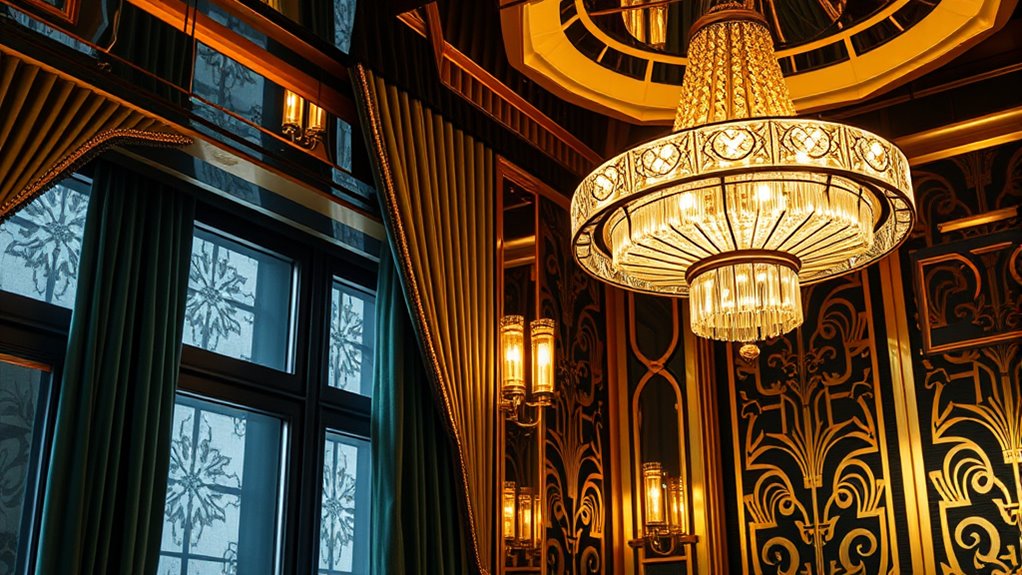 luxury geometric metallic motifs