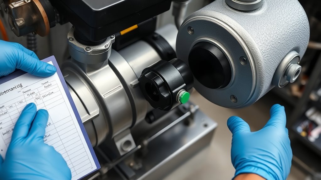 maintain pump maintenance records