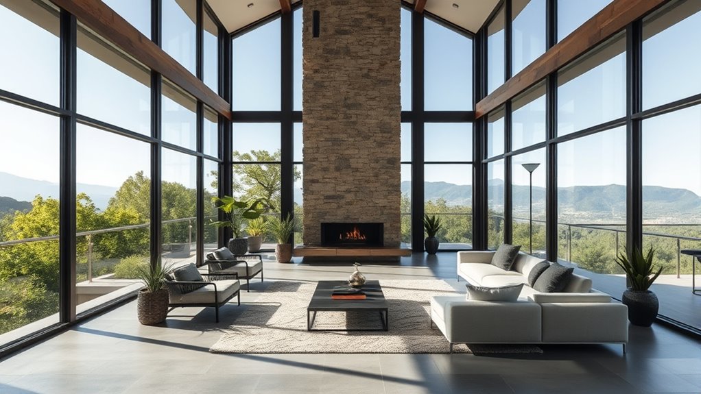maximize outdoor views architecturally