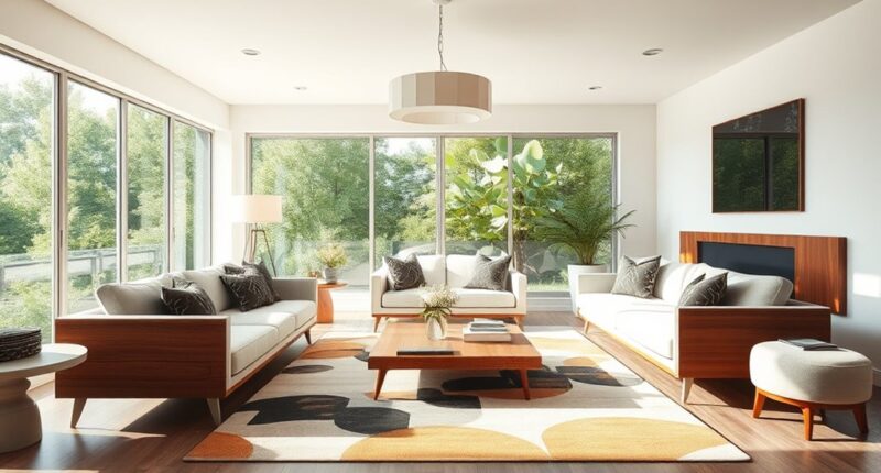 mid century modern interior design