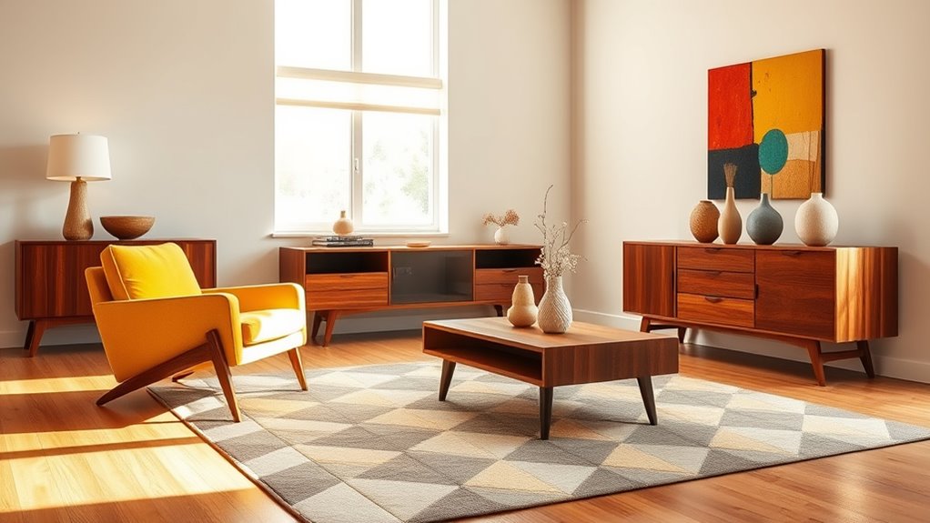 modern mid century decor elements