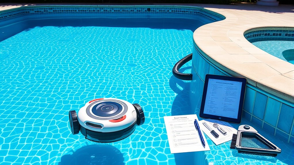 monthly pool equipment maintenance