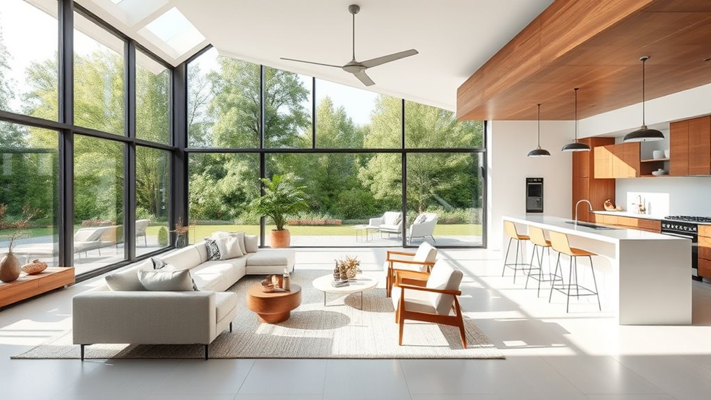 open layouts enhance flow