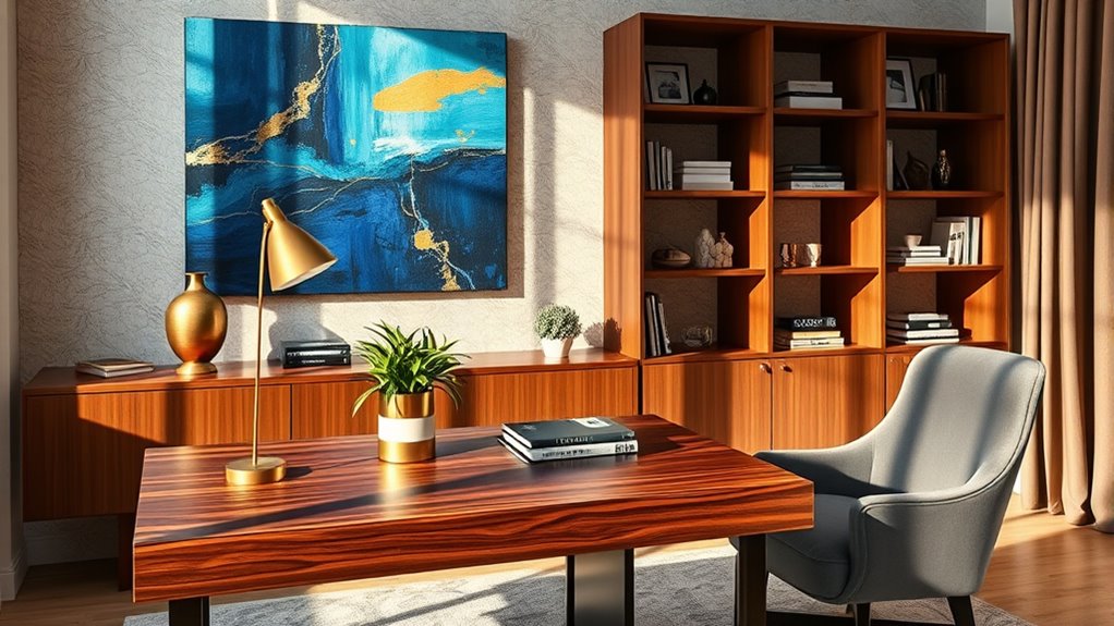 personalize workspace with art