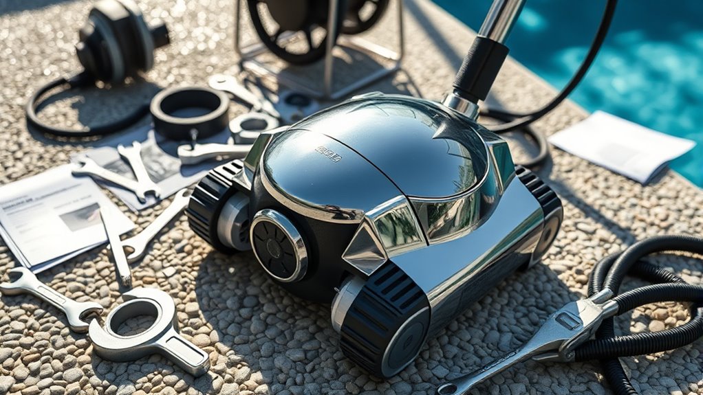pool cleaner setup costs