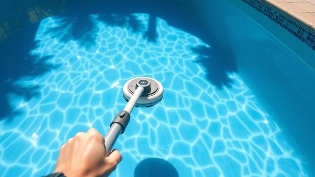 pool size shape and debris