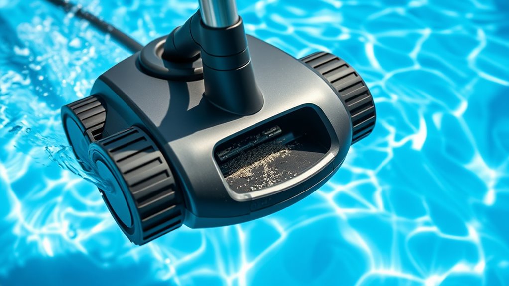 pool size shape debris