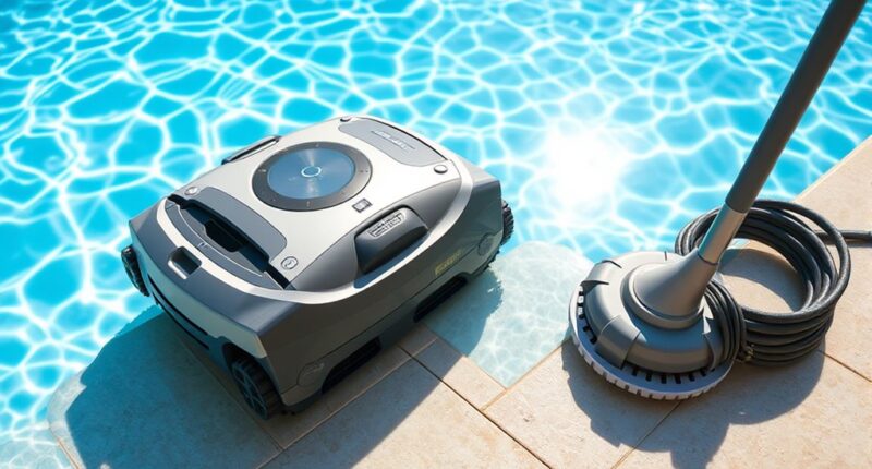 pressure and robotic cleaners