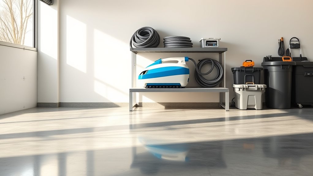 proper robotic pool cleaner storage