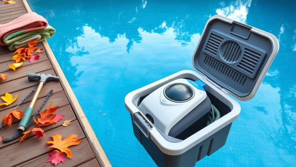 proper seasonal pool cleaner maintenance