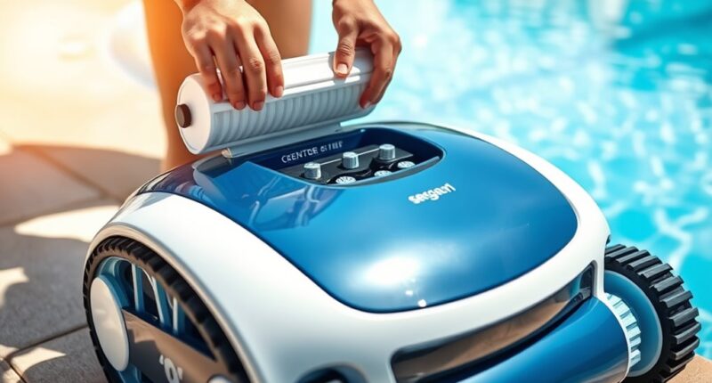 regular robotic cleaner maintenance schedule