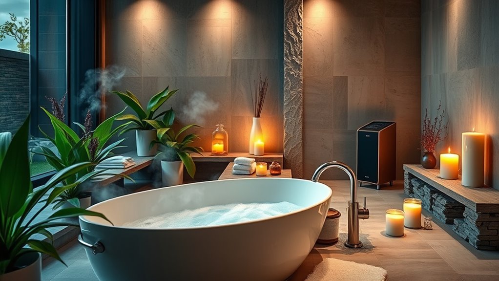 relaxing sensory spa ambiance