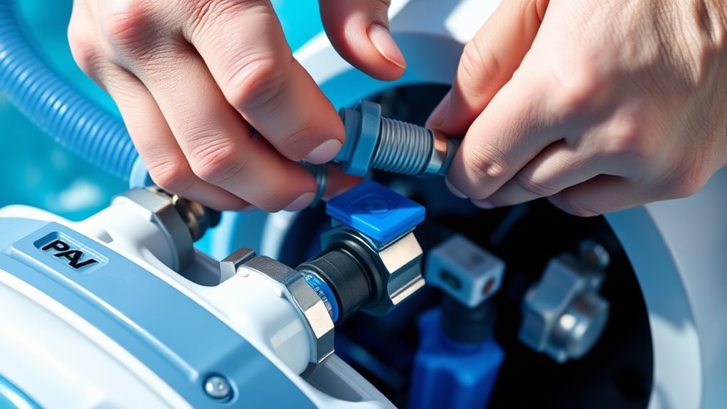 replace worn hoses securely