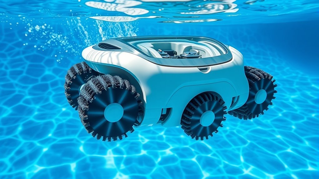 robotic cleaner brush systems