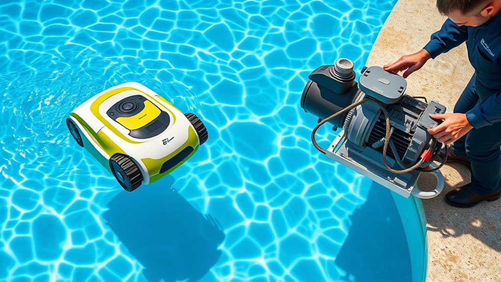 robotic cleaners strain equipment