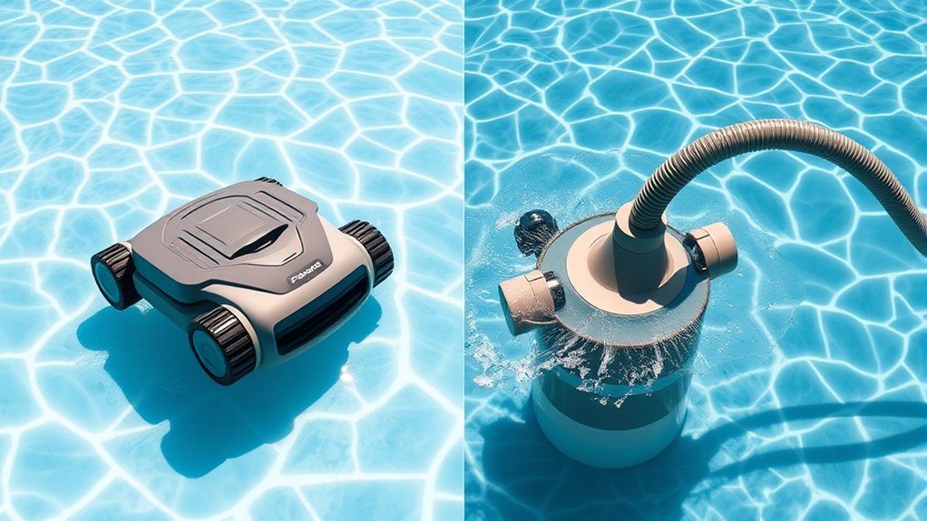 robotic vs suction pool cleaners
