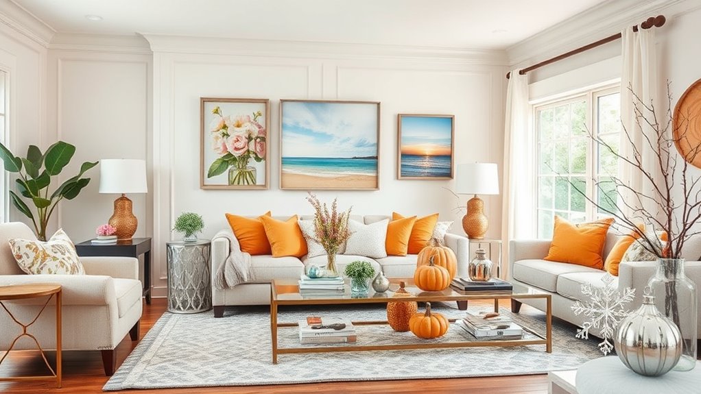 seasonal decor refreshes spaces