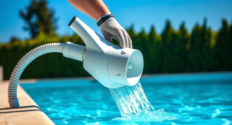 set up pressure side cleaner