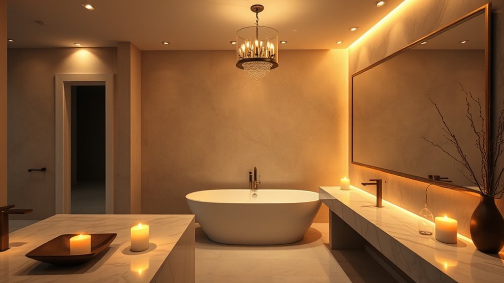 soft layered warm lighting