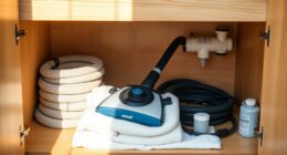 store pool cleaner properly