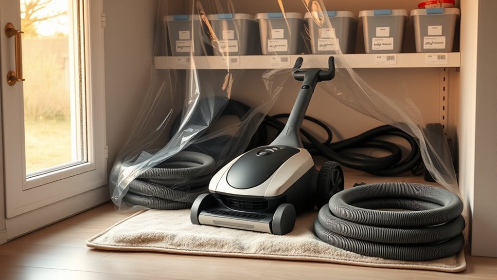 store pressure pool cleaner properly