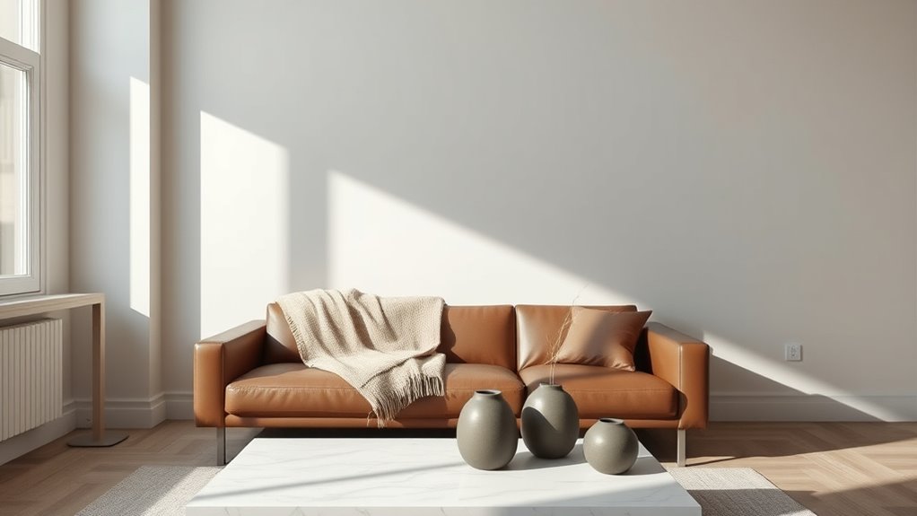 subtle textures and layered materials