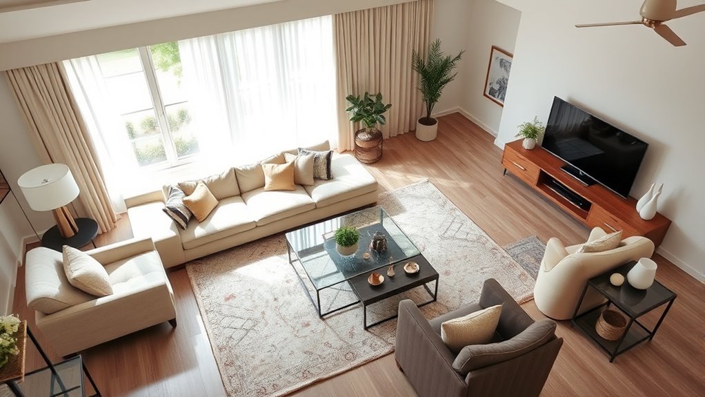 thoughtful functional furniture arrangement
