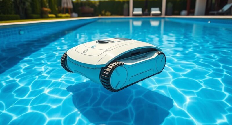 top large pool robotic cleaners