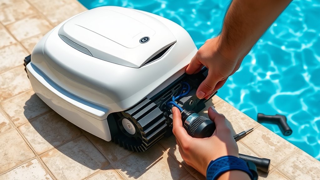 troubleshoot robotic cleaner issues