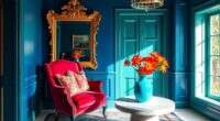 vibrant colors in interiors