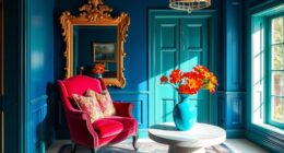 vibrant colors in interiors