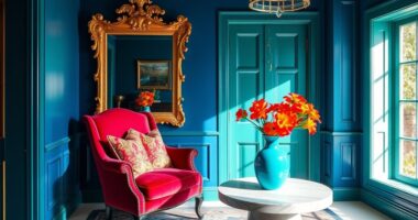 vibrant colors in interiors