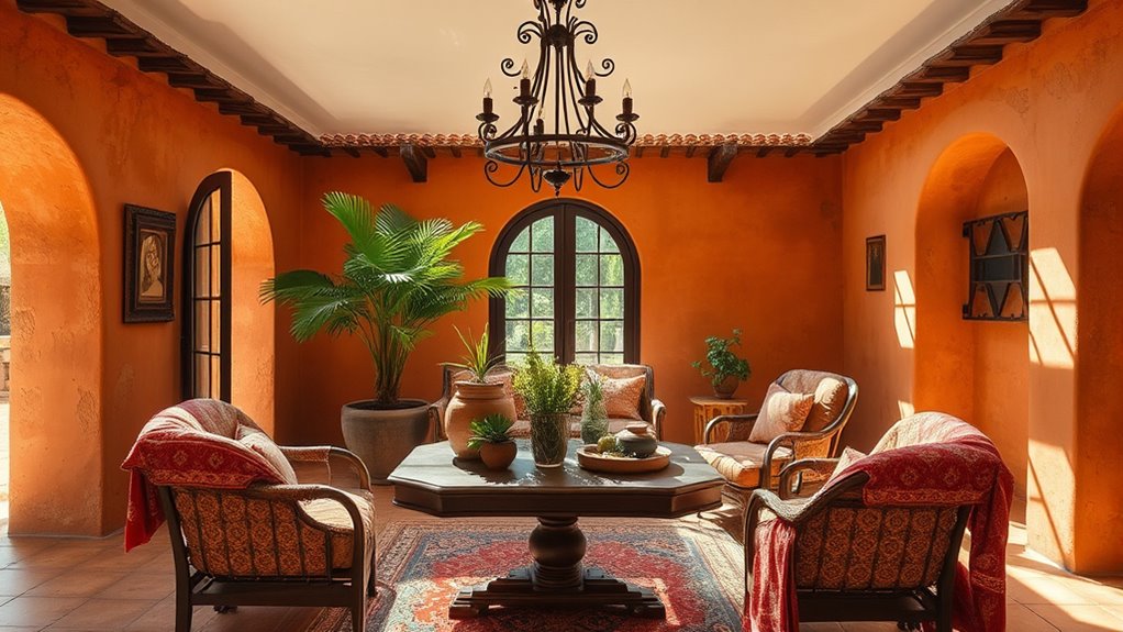 warm earthy textured surfaces