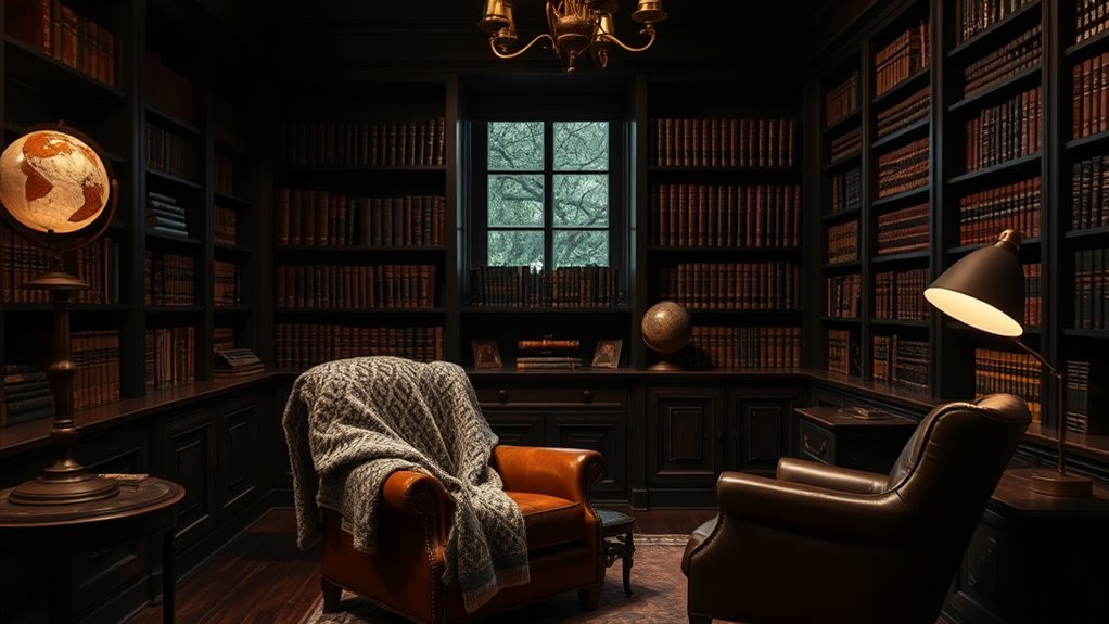 balancing dark cozy ambiance