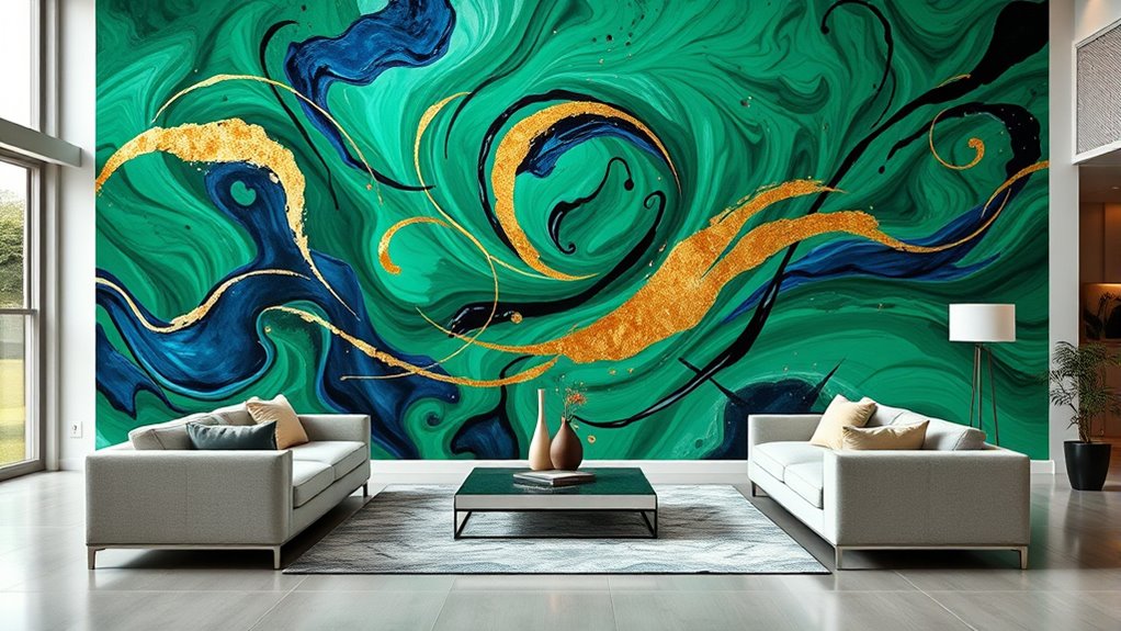 bold colorful large scale art