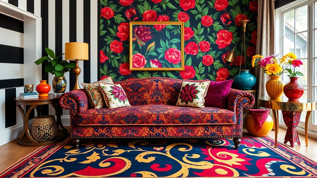 bold contrasting color pairings