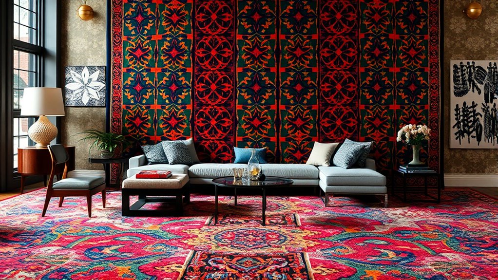 bold patterns and layered textures