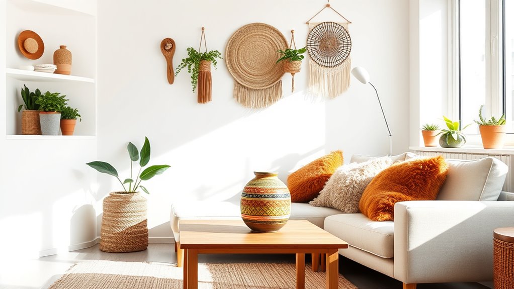 bold statement pieces enhance decor